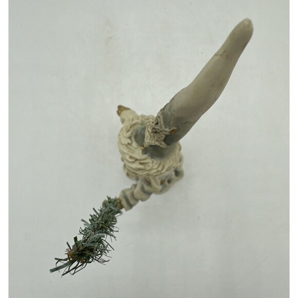 Vintage Allyson Nagel Snow Wizard w/ Tree Figurine Signed 1995 Holiday Decor - Picture 10 of 12